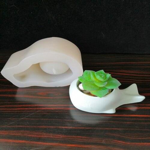 Whale Cement Flowerpot Silicone Mold Succulent Potted Silicone Mold Homemade Flowerpot Mold Diy Flowerpot Resin Mould