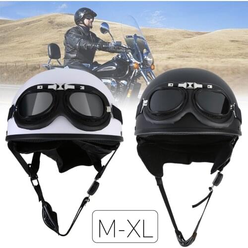 Samger Motorcycle Helmet Open Face Half Vintage Helmet Retro German Style Chopper Casco Moto Use For Motorcycle Scooter