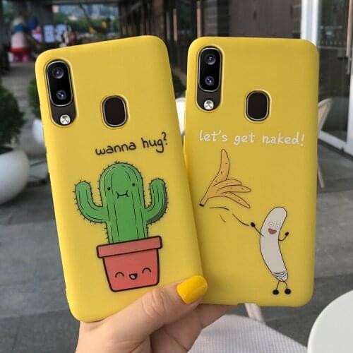 For Samsung Galaxy A20e Case Cute Pattern Cactus Candy Color Soft Silicone Phone Case For Samsung A20e 2019 A20 E A202F SM-A202