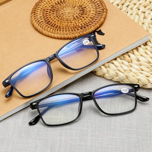 Fashion Computer Reading Glasses Anti Blue Ray Ultralight Ametabolic Men Women Sturdy Presbyopia Parents Eyewear for Readers