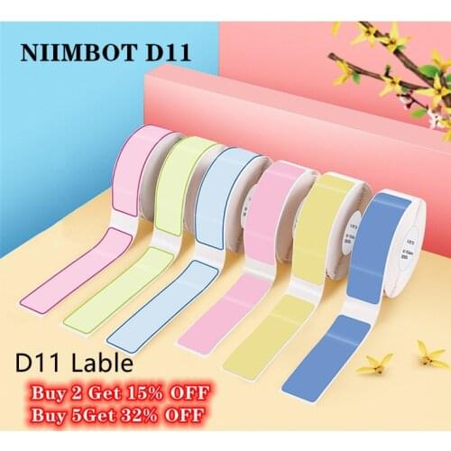 D11 Printing Label Supermarket Waterproof Anti-Oil Tear-Resistant Price Label Pure Color Scratch-Resistant Label Paper Roll