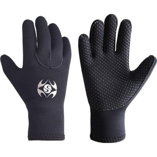 3mm Diving Gloves Winter Swimming Gloves Warm Neoprene Men Women Surfing Spearfishing Snorkeling Boating Fishermen Dive Gloves
