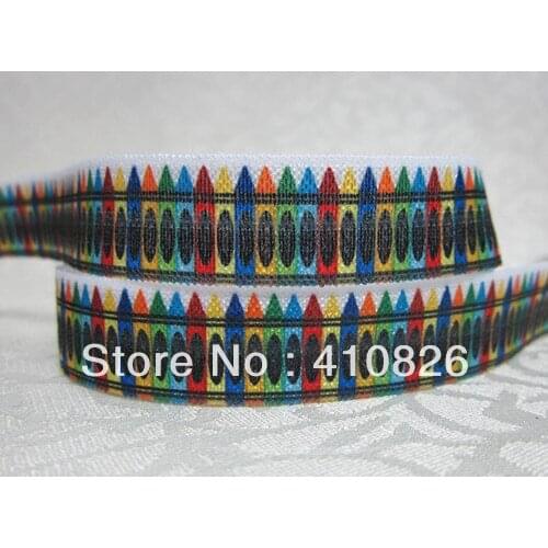 Q&N ribbon wholesale/OEM 5/8inch 715004 pencil Folded Over Elastic FOE 50yds/roll free shipping