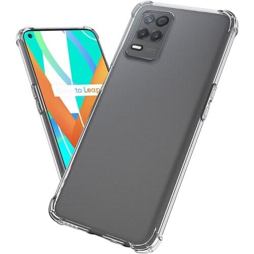 Luxury Airbag Phone Case for OPPO Realme Narzo 30 Pro 30A Funda Narzo30 30Pro 5G Transparent Shockproof Soft Silicone Back Cover