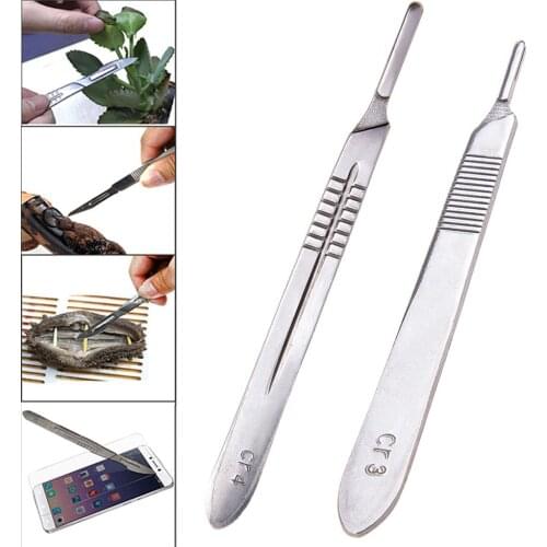 11pcs Carbon Steel Scalpel Blade Knives Medical Handel Scalpel Knives Engraving Carving Craft Blades DIY Cutting Hand Tools