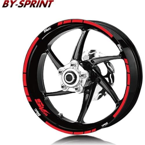 For SUZUKI SV650 SV 650 sv650 Motorcycle Wheel Stickers Stripes Reflective Waterproof Tire Logo Decorative Decal Stickers