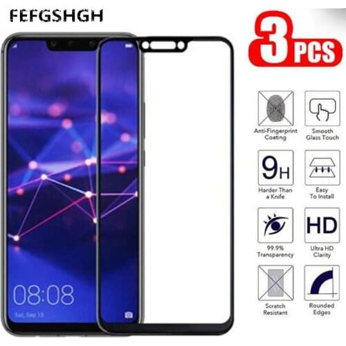 For Tempered Glass Huawei Mate 20 Lite Screen Protector Huawei Mate 20 Lite SNE-LX1 Mate20 Lite 20Lite Full Cover Glass 6.3