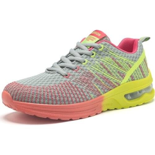 Sz35-42 Couple Running Shoes Fashion Breathable Outdoor Male Sports Shoes Lightweight Sneakers Women Comfortable Athletic Footwe