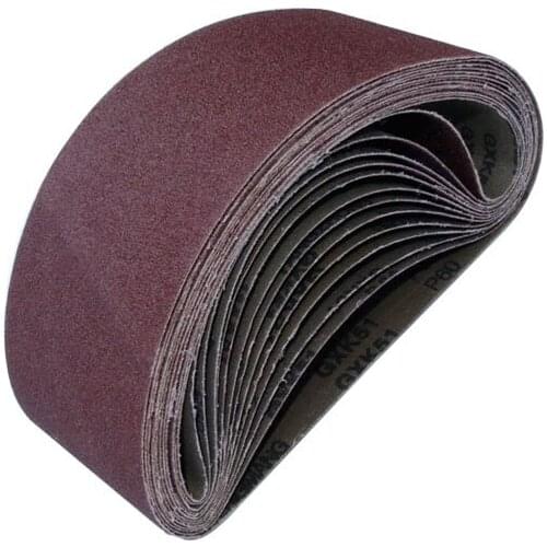 10pcs 100*610mm Sanding Belts 40-800 Grits Sandpaper Abrasive Bands for Sander Power Rotary Tools Dremel Accessories