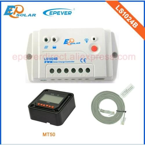 24V 300W Solar panels system EPEVER PWM Solar Controller LS1024B 10A 10amps MT50 remote Meter for setting Battery charger