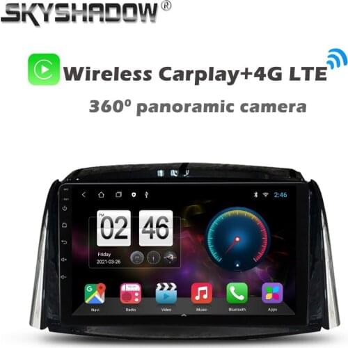 360 Panoramic Camera CanBus 6GB+128G Android 10.0 Car DVD Player GPS WIFI Bluetooth 5.0 RDS Radio For Renault Koleos 2008 - 2016