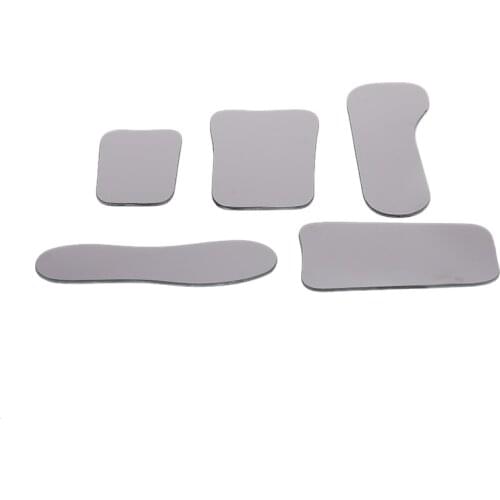 5 Pcs/set Dental Double Side Mirrors Orthodontic Dental Photography Reflector Glass Coated Titanium Intra Oral Dentist Mirrors