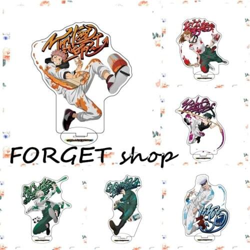 Anime Jujutsu Kaisen Acrylic Desk Stand Figures Models Figures Plate Holder Stand Model Decor For Gift Boy Girl Collect