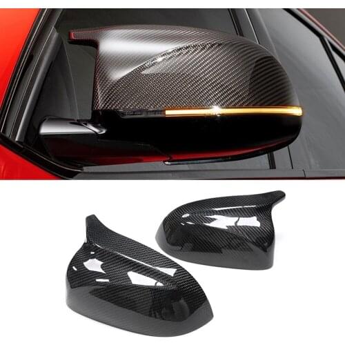 Car Accessories Carbon Fiber Side Rearview Mirror Frame Cover Replacement Decoration for BMW X3 G01 X4 G02 X5 G05 2018 2019 2020