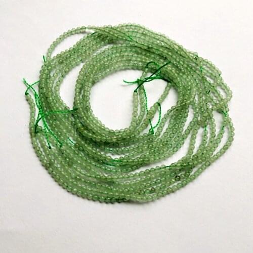 Natural Green Aventurine Tiny Spacer Beads,Tiny Spacer Gem Stone Beads,2mm 3mm 4mm Small Size Loose Beads 1of 15.5" strand