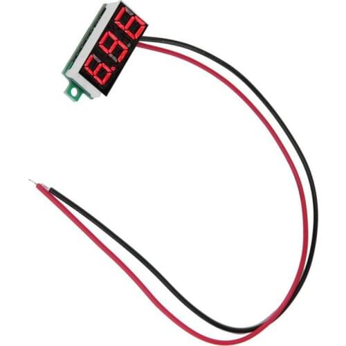 1PCS 0.36" LED Digital Car Voltmeter Voltage Panel Meter 2 Wire DC 3-30V Red