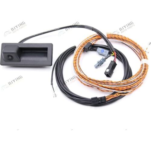 Rear View Trunk handle Camera with Highline Guidance Line Wiring harness For Audi NEW A4 8W Q7 4M 3V0 827 566L 3V0827566L