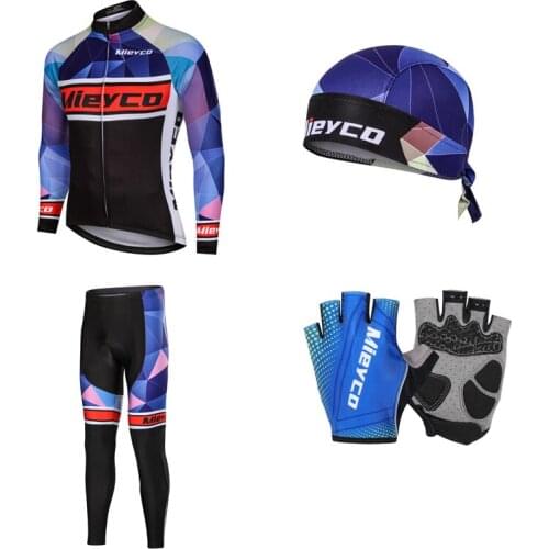2020 Mieyco Pro Team Cycling Jersey Set Men Spring Long Sleeve Bicycle Clothes Paded Mountain Bike Clothing Mtb Cycle Accessoire