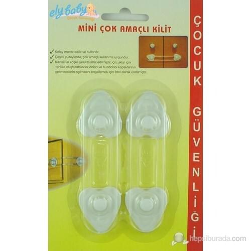 Mini Multipurpose Double Lock / White, Drawer Lock, Cabinet Lock. Lock, Baby Lock, Cabinet Doors Lock