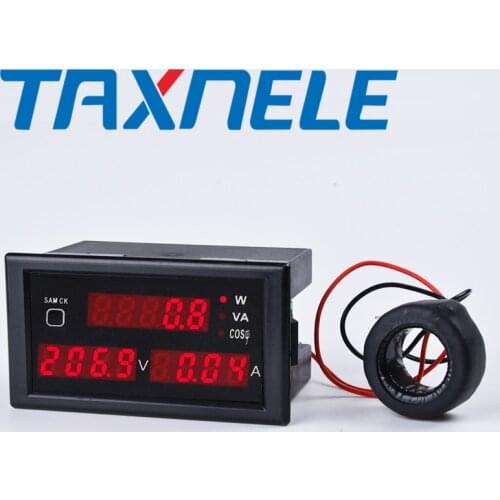 Multimeter DL69-2048 Multifunctional AC Voltmeter Ammeter Voltage Current Power Meter AC 80-300V Measure Tools Energy Meters