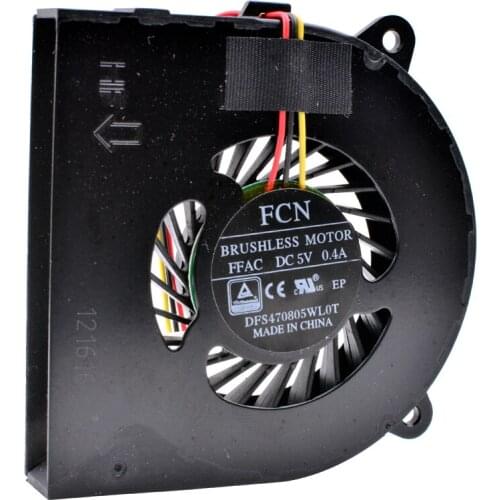 Brand new original DFS470805WL0T 60x60x8mm DC5V 0.40A Sve1711x1eb SVE17 computer notebook built-in cooling fan