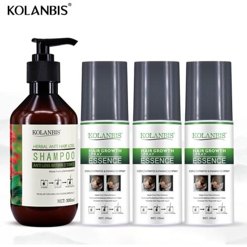 4 Bottles Total Fast Growth Alopecia Rebuild Hair Growth Serum Hair Loss Shampoo Anti Hair Thinning Hair Loss Products Thick