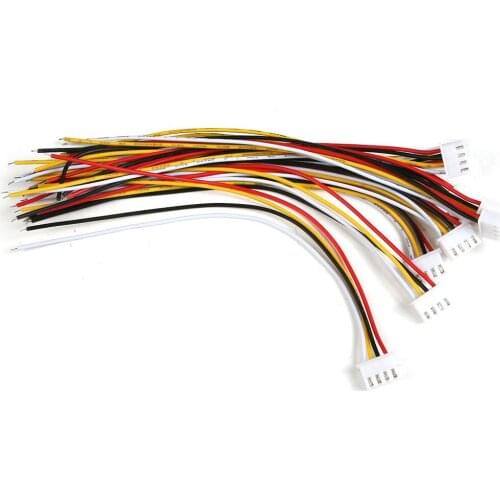 10Pcs 3S JST-XH Connector Adapter plug 4 Pin Servo Extension Cord 15CM