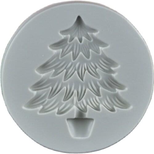 Silicone Christmas Tree Cake Fondant Mold Chocolate Cookies Mould Home Kitchen DIY Cake Baking Decorating Tools Bakeware H485