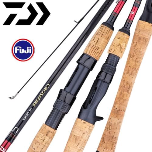 DAIWA Fishing Rod CROSSFIRE MX Spinning/Casting Fishing Rod 1.68M - 2.43M Aluminum Carbon Fishing Stick