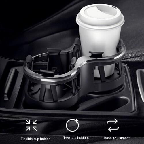 Universal Car Drink Holder Double Hole Beverage Holder Car Drink Bottle Cup Holder Water Bottle Mount Stand Car Accessories