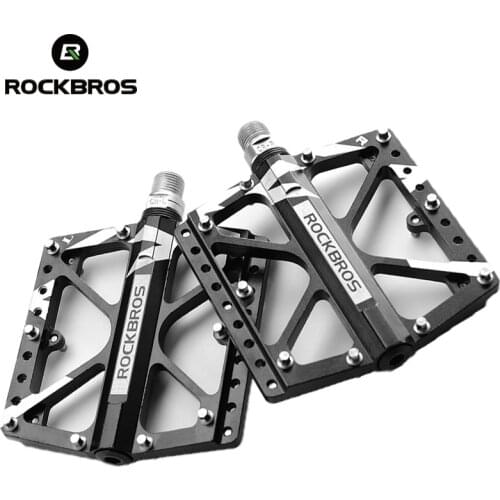 ROCKBROS Bicycle Pedal BMX Ultralight Durable 3 Bearings Bike Pedal Cycling Riding MTB Mountain Bicycle Flat Platform Pedals