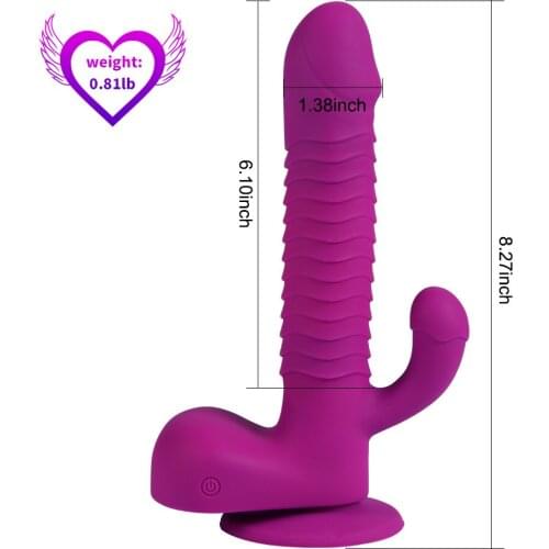 Taoboo G Spot Vibrator Thrusting Dildo Vibrator Automatic with Suction Cup Sex Toy for Women HandFree Sex Toy Fun Anal Vibrator
