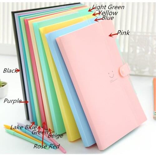 10 Colors Waterproof A4 File Document Bag Pouch Bill Folder Holder Organizer School Office Supplies Expanding File Folder