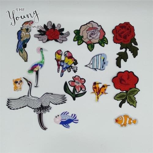 High quality Patterned Hot melt adhesive Applique Embroidery Sewing patch stripes DIY Badges Clothing Accessories C5814