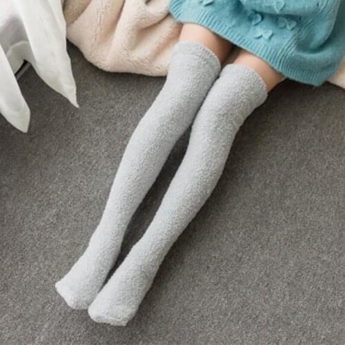 Women Winter Warm Stockings Ladies Fashion Striped Stockings Female High Quality Stockings For Ladies