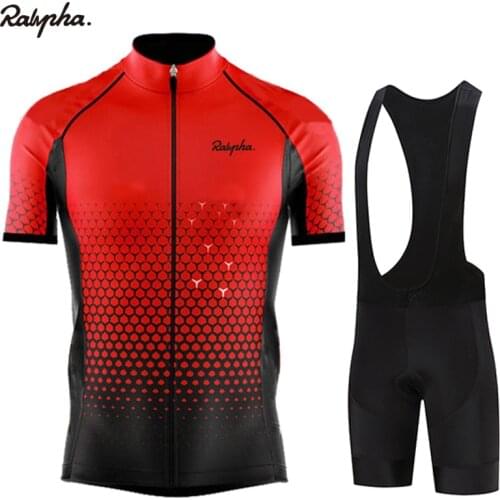 2021 Ralvpha Bike Cycling Set Man Cycling Jersey Short Sleeve Bicycle Cycling Clothing Mtb Bike Wear Triathlon Maillot Ciclismo