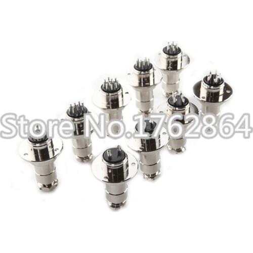 4 Pin 20mm GX20-4 With Flange Male Female Wire Panel Connector DF20 Circular Welding Aviation Plug Socket Air Connector