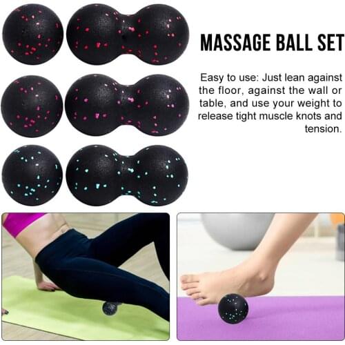 Acupoint Massage Ball Peanut Ball Fascia Ball Set Muscle Roller Massager For Fitness/Training Deep Tissue/Acupressure Plantar