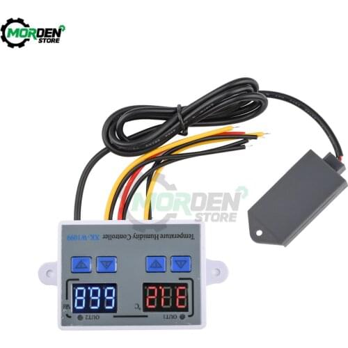 W1099 Digital Temperature Humidity Controller Egg Incubator Thermostat Humidity Controller Regulator Heat Cool Control Dropship
