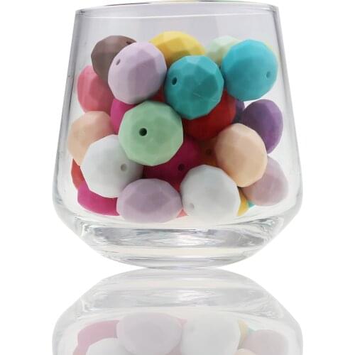 Baby Silicone Teething Bpa Free Abacus Bead 50pc 20MM New Abacus Silicone Food Grader Toy Wholesales New Food Grade beads