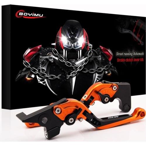 For HONDA nc750 NC750 X S NC750X NC750S 2016-2019 motorcycle clutch levers brake folding adjustable With LOGO NC750