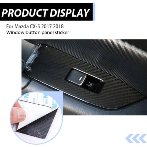For Mazda CX-5 CX 5 CX5 2018 2017 Accessories Windows Control Panel Button Covers Frame Decorative Stickers Car-styling
