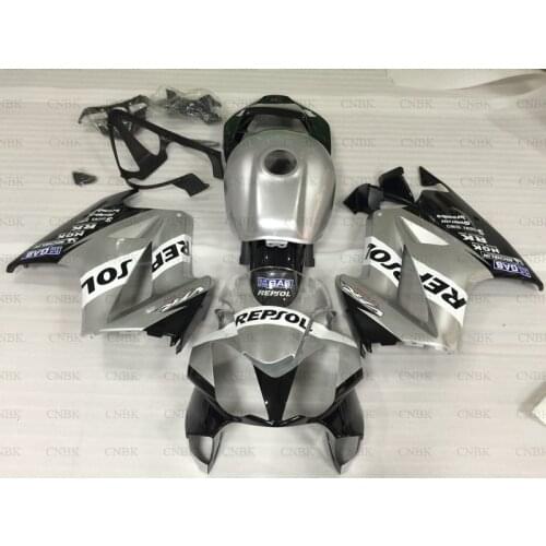 For VFR 800 2002 - 2013 Fairing Kits VFR800 10 11 Silver Black repsol Fairing Kits VFR800 08 09 Bodywork Unpainted