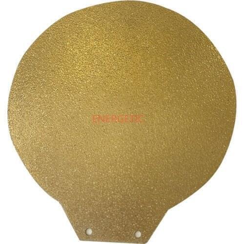 FLEXBED Round Dia 400mm One side Textured PEI Power-Coated Removal Spring Steel Sheet Heat bed Build Plate+Base for Kossel Delta