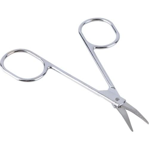Head Stainless Steel Makeup Eyebrow Scissor Women Brow Beauty Make-up Tool Slightly Curved Manicure Cuticle Cutting Newest