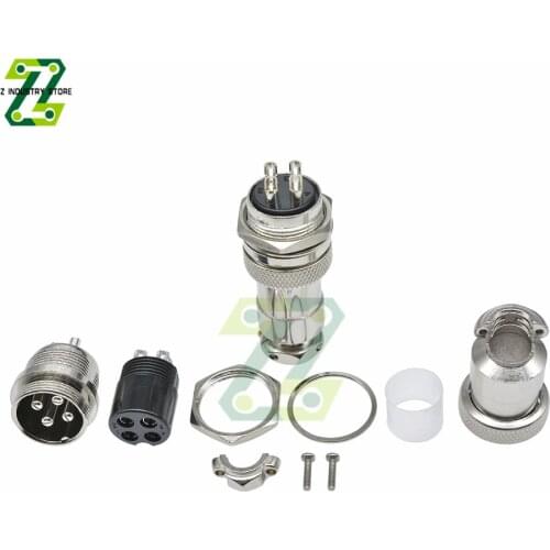 GX20 Aviation Connector Plug Socket Circular Connector 2 3 4 5 6 7 8 9 10 12 13 14 15 Pin 20mm Cable Wire Male Female