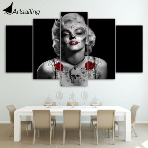 HD Printed Tattoo Red Rose Painting Canvas Print room decor print poster picture canvas Free shipping/ny-2891