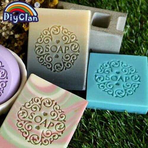 Handmade Stamp For Soap Making Vine Pattern Transparent Diy Natural Soap Making Chapter Tools Acrylic Chapters Custom