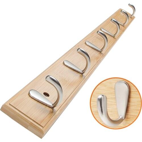 Wall-Mounted Coat Rack with 2/4/5 Sturdy Hooks Hanging Wall Coat Hooks for Hat Towel Purse Robes Bathroom Closet Room Entryway