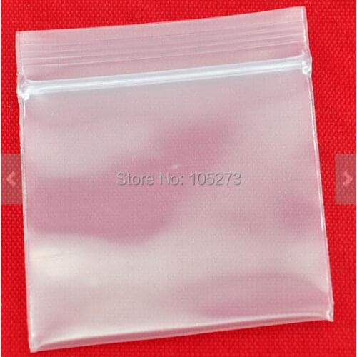 New Arriver 100pcs Clear Plastic Ziplock Zip Lock Bags 35X38MM Thicker And Stronger